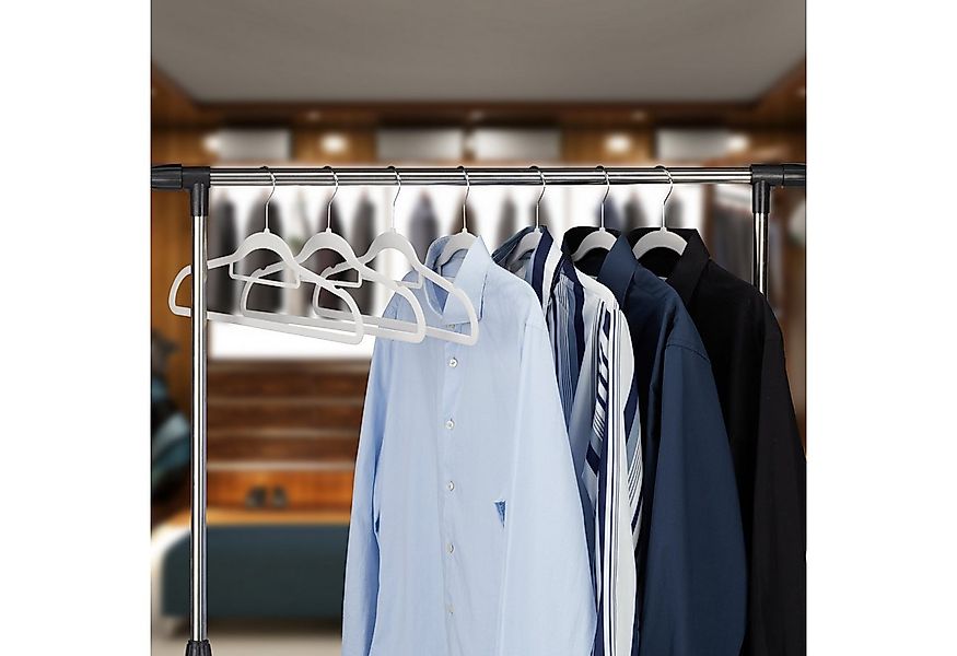 relaxdays Kleiderbügel Samt Kleiderbügel Set, (30-tlg), weiß günstig online kaufen