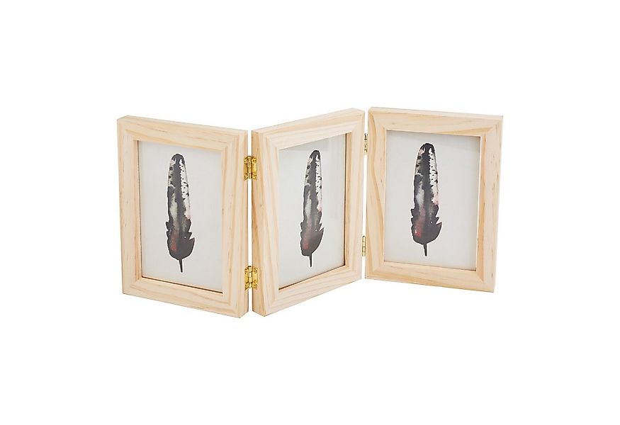 VBS Rahmen Bilderrahmen 3-fach, Kiefernholz, für Fotoformate, 9x13cm günstig online kaufen