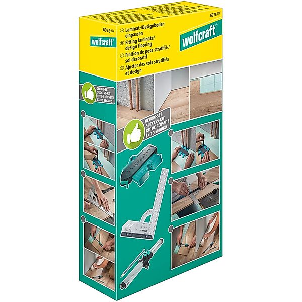 Wolfcraft Wasserwaage Wolfcraft Laminat- und Designboden Einpass Set günstig online kaufen