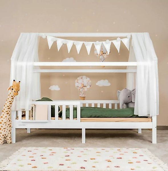 ALAVYA Home Kids Hausbett 80x160cm inkl. Ablage Rausfallschutz und Lattenro günstig online kaufen