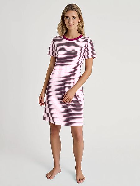 CALIDA Nachthemd, Streifen, Pure Cotton, Kurzarm, bequem, Single Jersey Qua günstig online kaufen