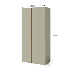 Beautysofa Kinderkleiderschrank LICO mit 2 Türen günstig online kaufen