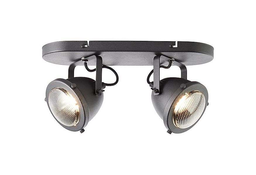 Brilliant Deckenstrahler Carmen, ohne Leuchtmittel, Spotbalken 2flg schwarz günstig online kaufen