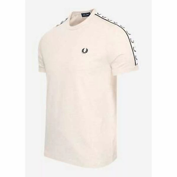 Fred Perry  T-Shirts & Poloshirts Taped ringer t-shirt - porridge marl günstig online kaufen