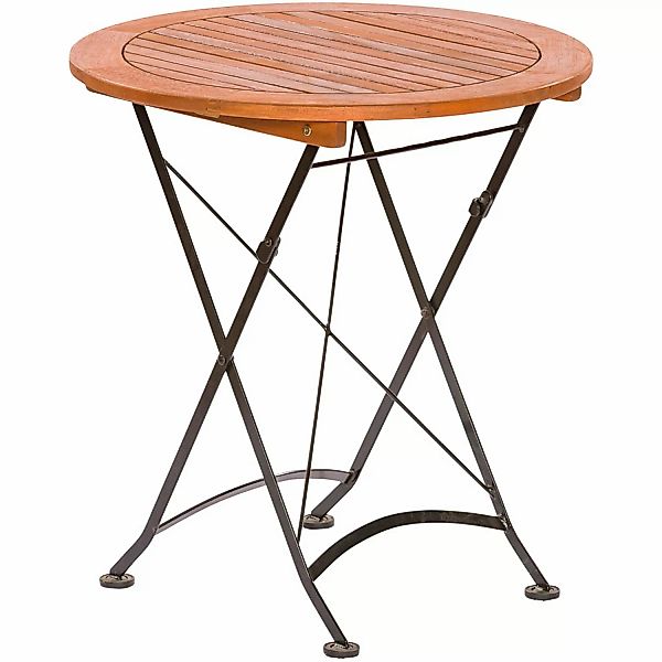 Merxx Klapptisch Schlossgarten Rund Natur Ø 70 cm günstig online kaufen