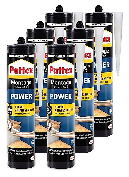 Pattex Montagekleber Pattex Montage Power 370 g - 6 Stück günstig online kaufen