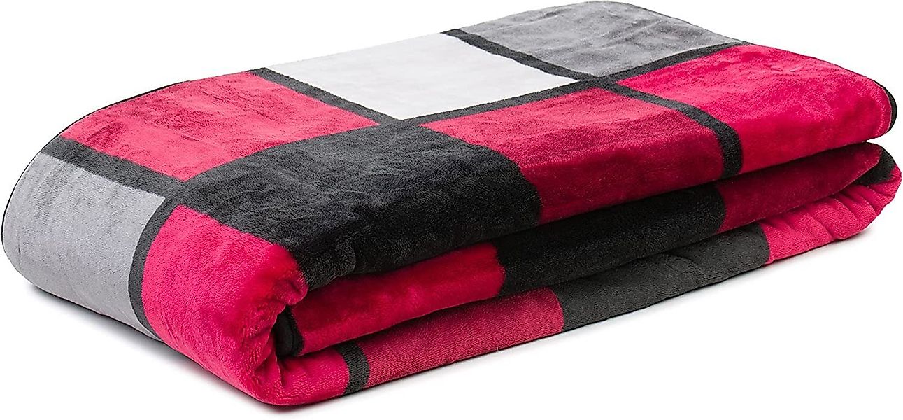 Wohndecke Antigua Cashmere Feeling Karo Kuscheldecke, günstig online kaufen