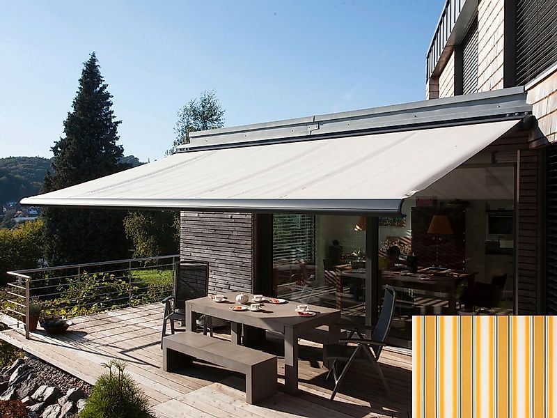 Wismar Kassettenmarkise "Classic S-Compact" Breite: 550 cm, Ausfall: 300 cm günstig online kaufen