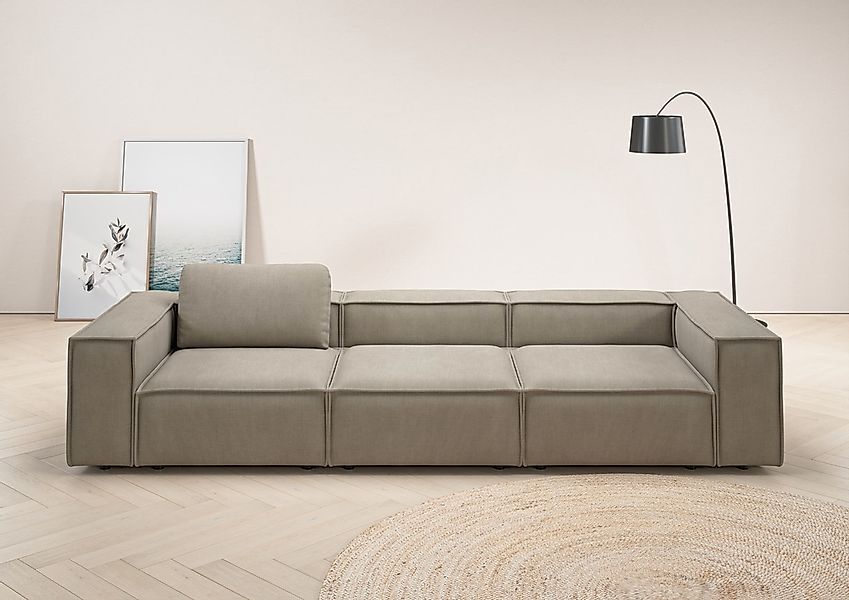 Home affaire 3,5-Sitzer "Watertown, modernes Big-Sofa XXL, 336 cm Breite, a günstig online kaufen