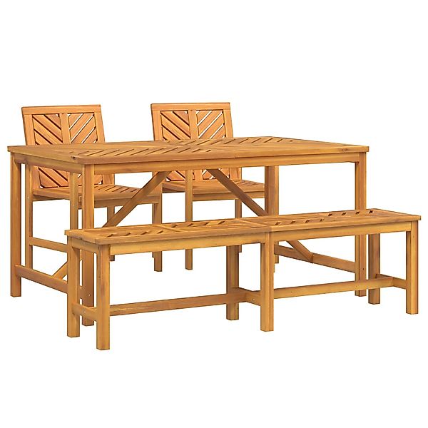 vidaXL 4-Teiliges Garten Essset aus Massivem Holz Akazienholz 3154112 günstig online kaufen