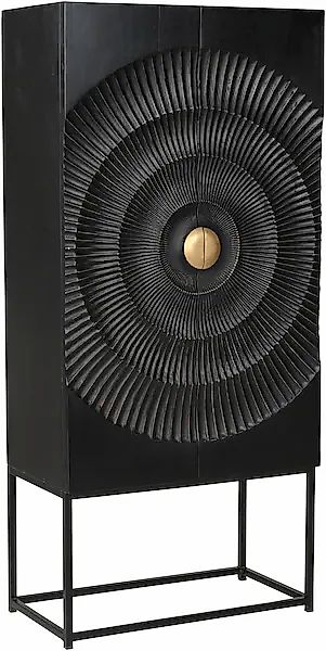 SIT Mehrzweckschrank 1 Stk. tlg. mit Schnitzmuster und goldfarbenem Griff günstig online kaufen