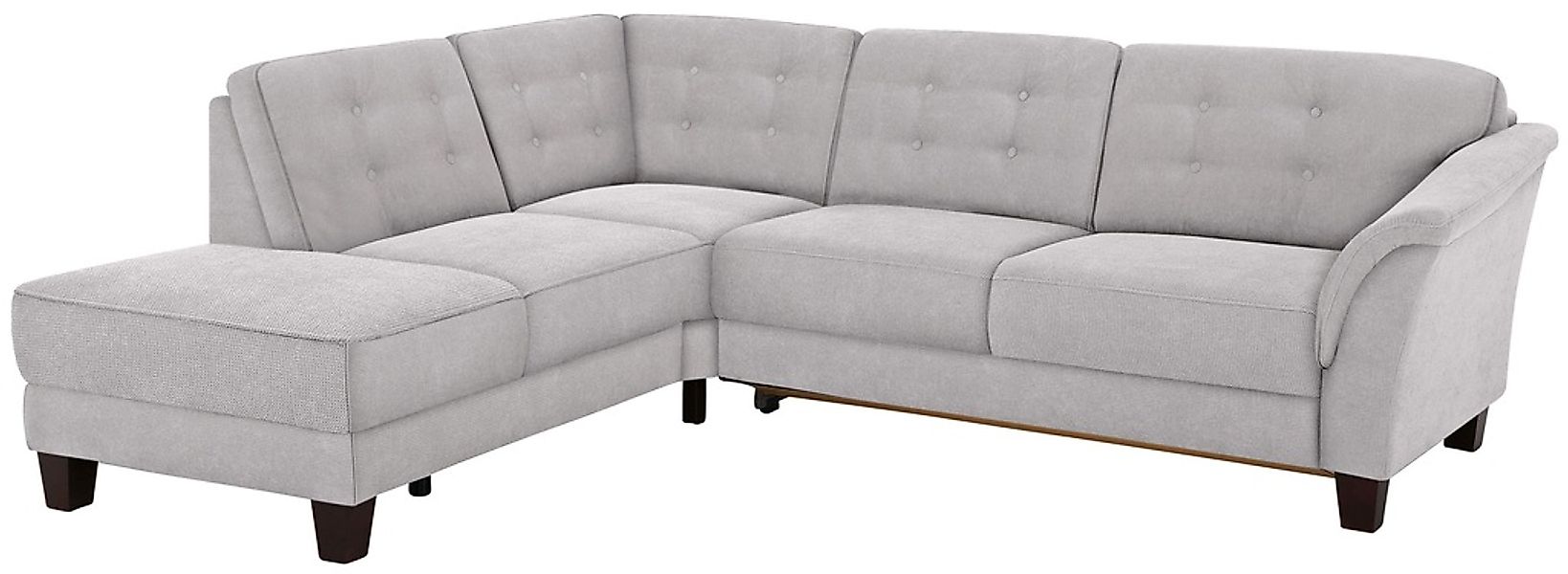 Home affaire Ecksofa "Trondheim L-Form", mit Federkern und Knopfheftung im günstig online kaufen