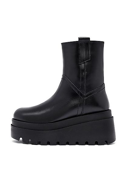 Derimod Plateau-Stiefeletten aus Leder Ankleboots günstig online kaufen