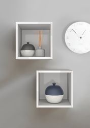 INOSIGN Wandregal "Wandregal Infinity" Set, 2 kleine Würfelregale, 2 Stk. t günstig online kaufen