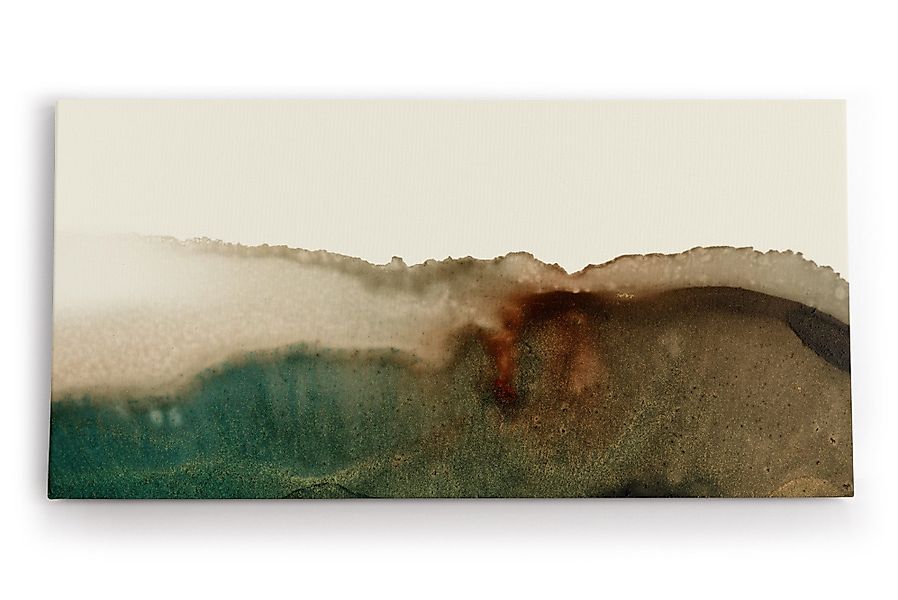 möbel-direkt.de Leinwandbild Abstraktes Bild Brauntöne Wasserfarben günstig online kaufen