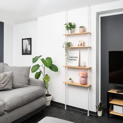 bremermann Teleskopregal Teleskop-Wandregal mit 4 Ablageböden, günstig online kaufen