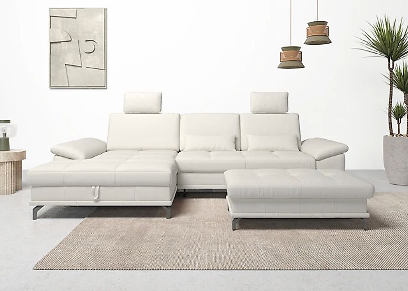 OTTO home Ecksofa »Costello L-Form, B: 301 cm mit Sitztiefen-, Armteilverst günstig online kaufen
