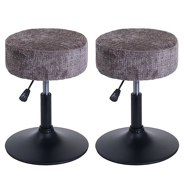 PROREGAL 2er-Set Hocker Höhenverstellbar Und Drehbar Sitzhöhe 45-57cm Durch günstig online kaufen