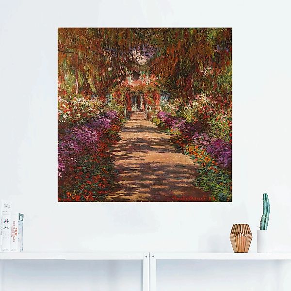 Artland Wandbild "Weg in Monets Garten in Giverny. 1902", Garten, (1 St.), günstig online kaufen