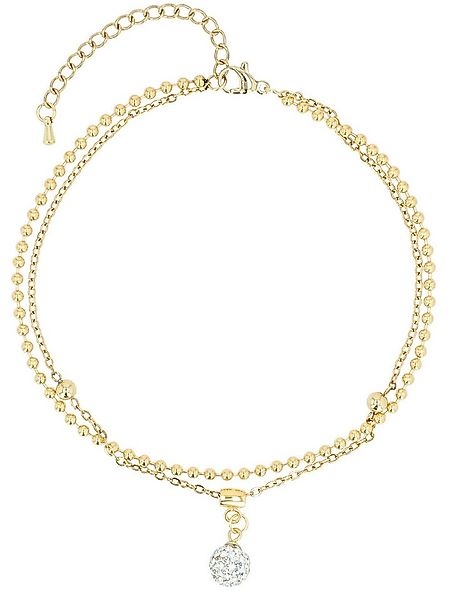 AKZENT Fußkette Dan Edelstahl silber Damen wasserfest günstig online kaufen