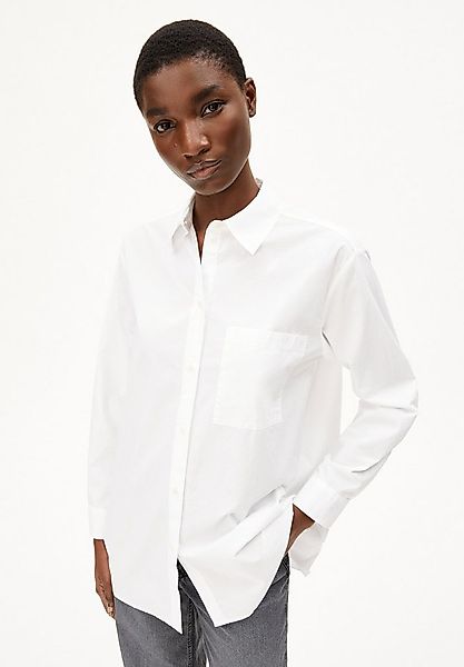 Armedangels Hemdbluse MAALGAA Bluse aus Bio-Baumwolle (1-tlg) Loose Fit günstig online kaufen