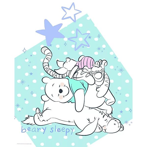 Komar Wandbild Winnie Pooh Beary Sleepy Disney B/L: ca. 40x50 cm günstig online kaufen