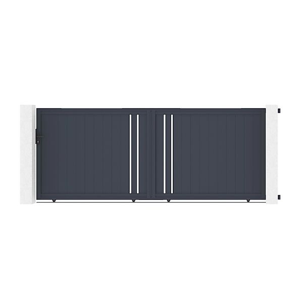 Casanoov Schiebetor Aus Aluminium 4M Giona H 160Cm Grau günstig online kaufen