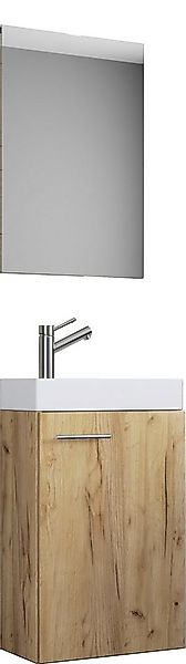 VCM Badmöbel-Set 3-tlg Gäste WC Waschplatz Waschtisch Slito Spiegel, (3-St. günstig online kaufen