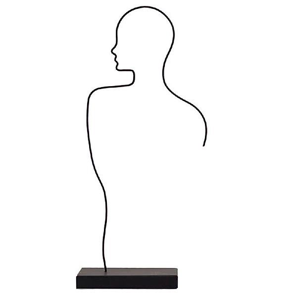 Storefactory Skulptur Dekorationsobjekt Skulptur HE Schwarz günstig online kaufen