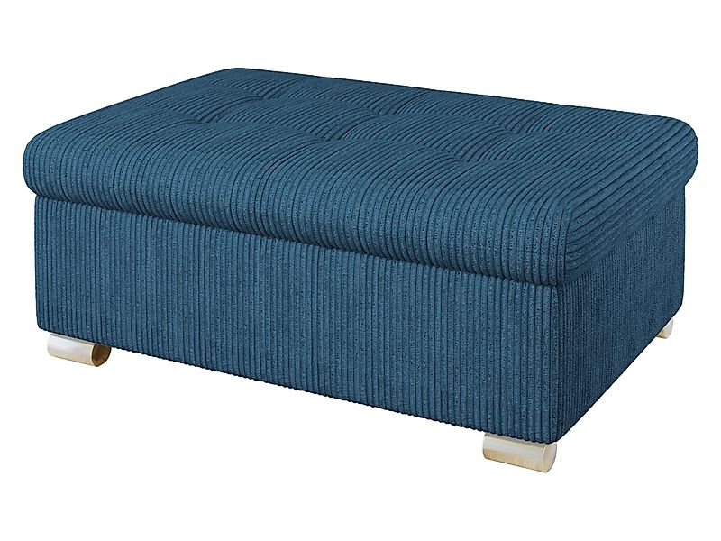 MIRJAN24 Polsterhocker Niko Groß, Silber Füße, günstig online kaufen