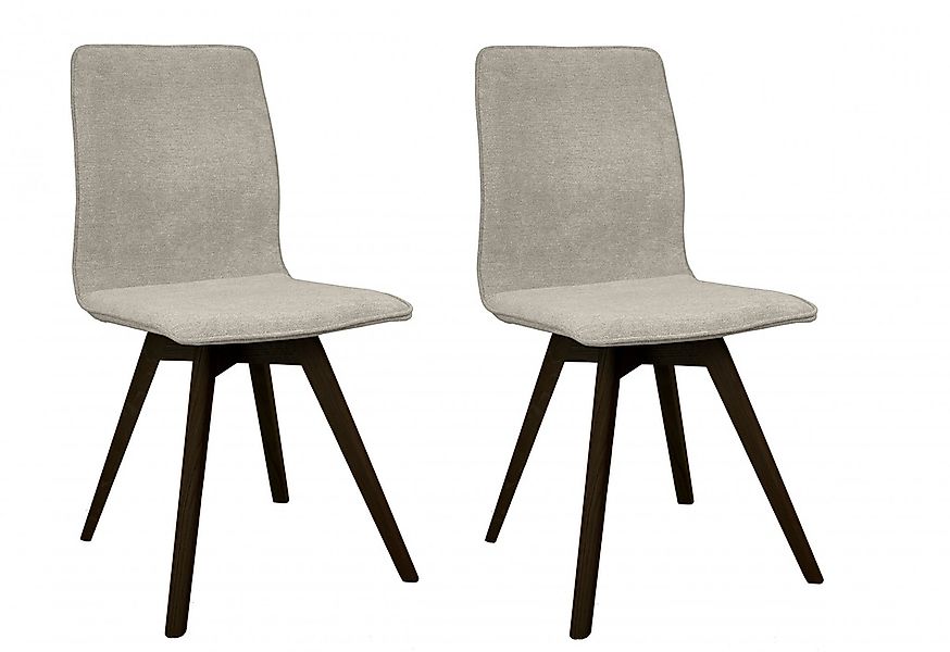 andas Esszimmerstuhl "Rania", (Set), 2 St., Microfaser, Massivholzgestell, günstig online kaufen