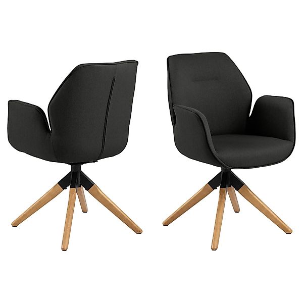 ACTONA GROUP Esszimmerstuhl "Alma" () 1 Stk. Polyester mit eleganten Kedern günstig online kaufen