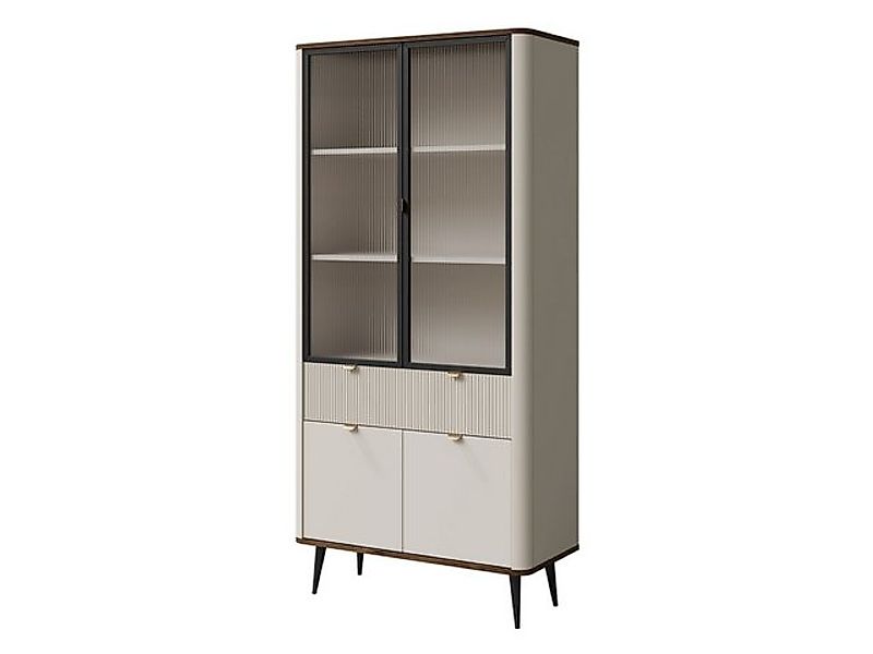 MIRJAN24 Vitrine Marly 1SD2W RE02 (mit vier Drehtüren und Schublade) Fronte günstig online kaufen