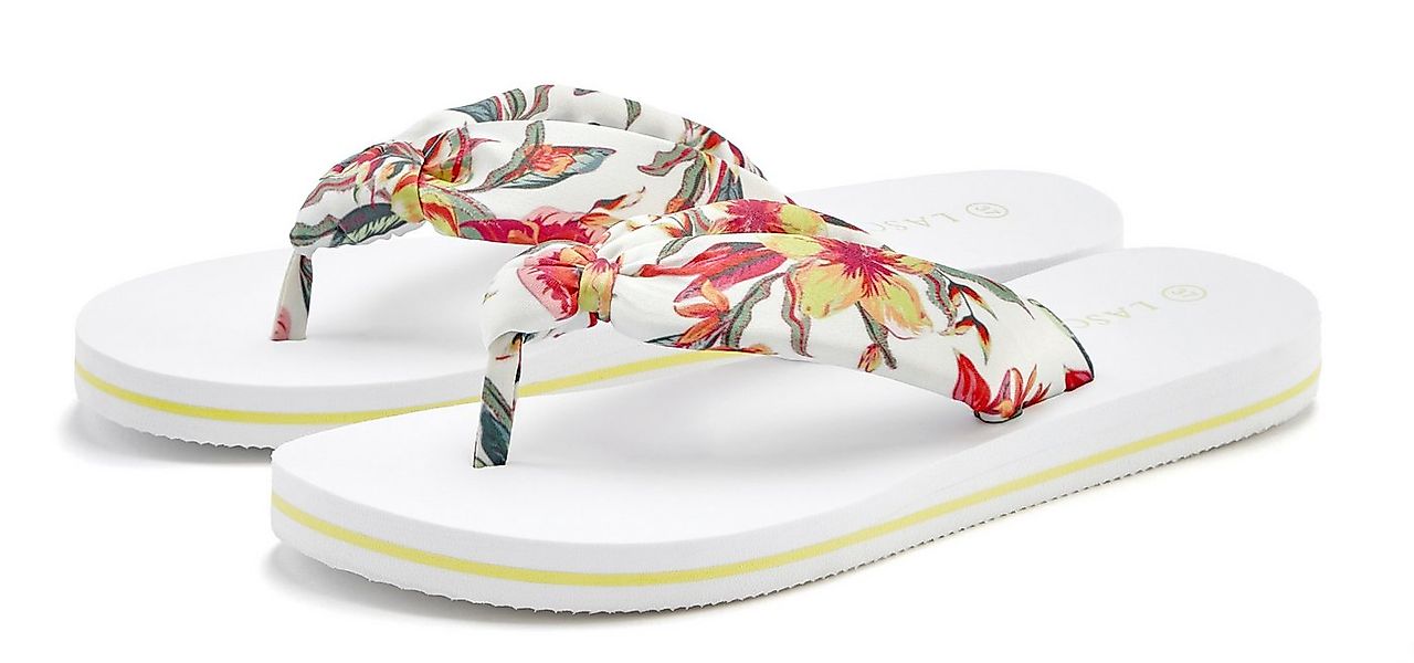LASCANA Sandale, Badeschuh, Pantolette, Badelatsche, Flip Flop Badezehentre günstig online kaufen