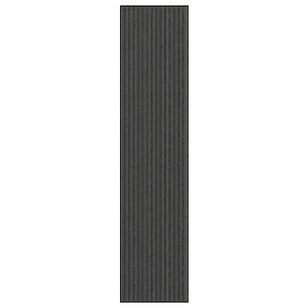 vidaXL Fußmatte Streifen Schwarz und Grau 115x500 cm 4105600 günstig online kaufen