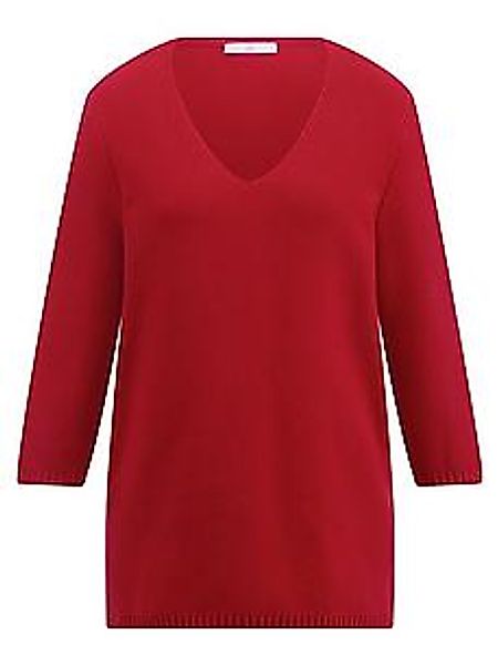 V-Pullover 3/4-Arm Emilia Lay rot günstig online kaufen