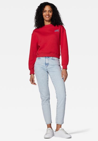 Mavi Rundhalspullover LOGO SHORT SWEATSHIRT Cropped günstig online kaufen