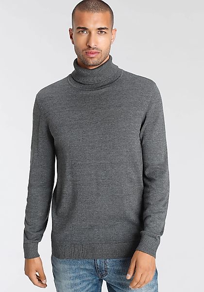 AJC Rollkragenpullover, mit Rollkragen aus Rippstrick günstig online kaufen
