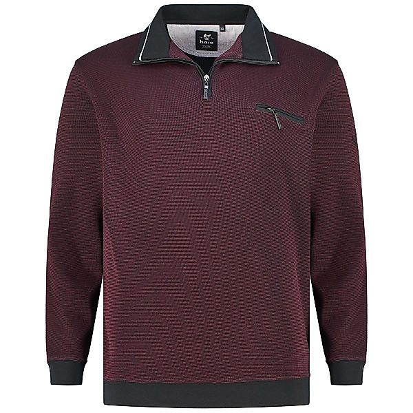 Hajo Sweatshirt "Stay Fresh", bügelfrei Farbe dunkelrot Größe: 3XL günstig online kaufen