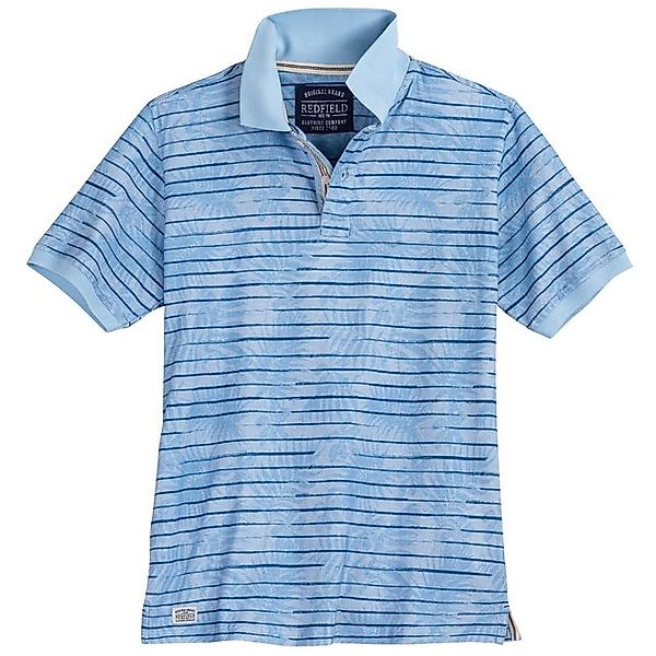 redfield Poloshirt Poloshirt Jersey in großen Größen von Redfield, Airy Blu günstig online kaufen