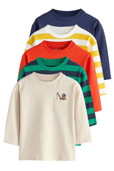 Next Langarmshirt Langarm-Shirts, 5er-Pack (5-tlg) günstig online kaufen