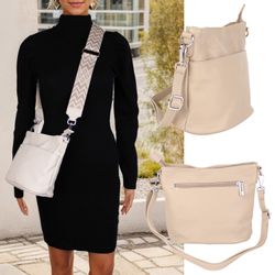 MIRROSI Umhängetasche Damen Crossbody Bag, Echtleder günstig online kaufen