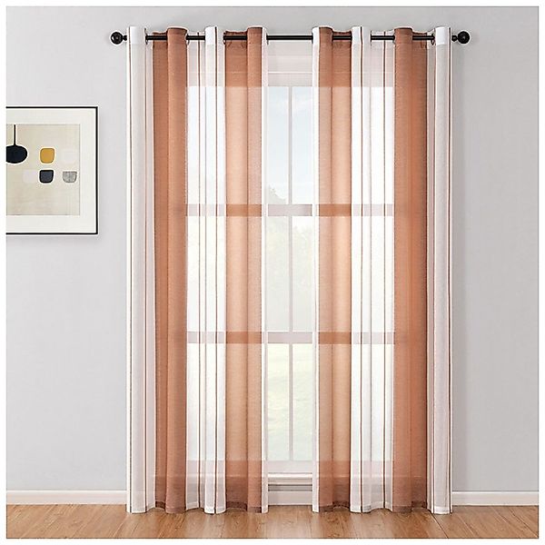 NUODWELL Gardine Voile Gardinen mit Ösen, günstig online kaufen