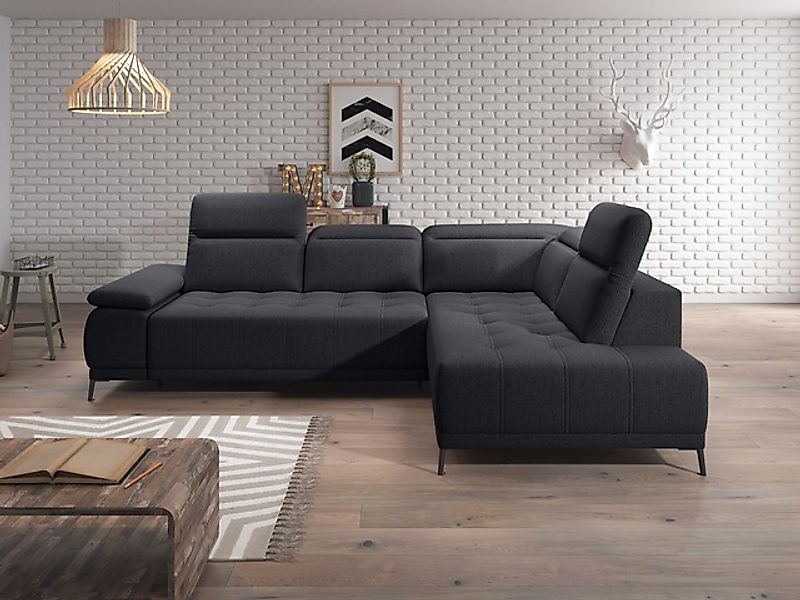 WERK2 Ecksofa »Focus-L, elektrisch erweiterbare Sitztiefe um ca. 30 cm, L-F günstig online kaufen