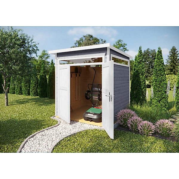 Weka Holz-Gartenhaus Gartenhaus 265 Flachdach Lasiert 250 cm günstig online kaufen