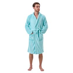 i@home Unisex-Bademantel Bademantel aus Korallenfleece Plüsch günstig online kaufen