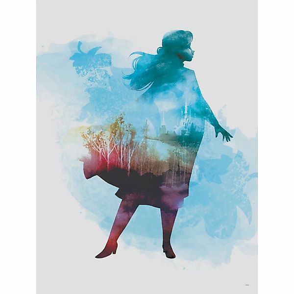 Komar Poster Frozen Anna Aquarell Disney B/L: ca. 30x40 cm günstig online kaufen