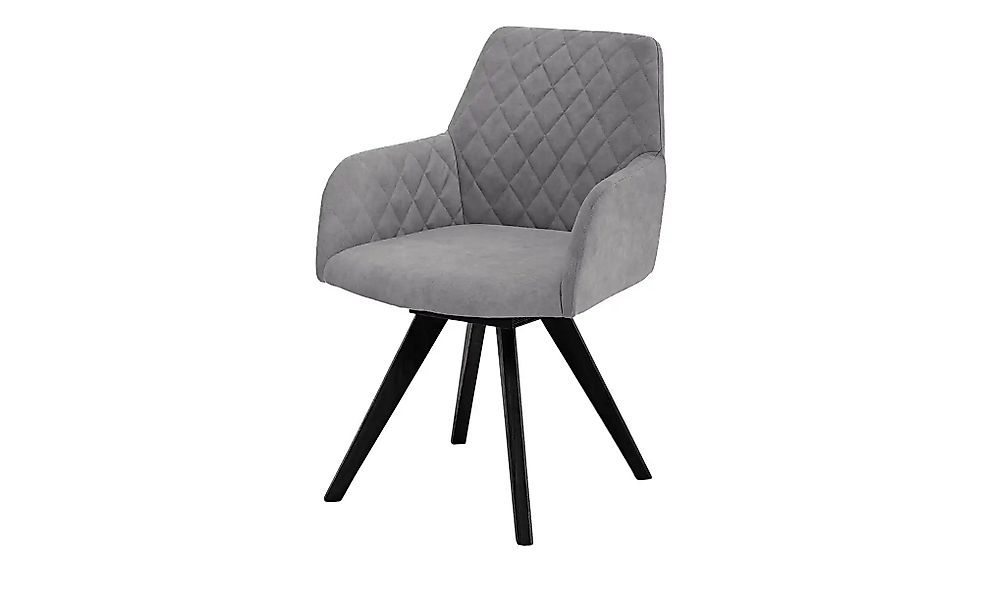 Dine + Mine Esszimmerstuhl  Bristol 1 ¦ grau ¦ Maße (cm): B: 61 H: 88 T: 66 günstig online kaufen