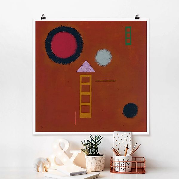 Poster Kunstdruck - Quadrat Wassily Kandinsky - Beruhigt günstig online kaufen