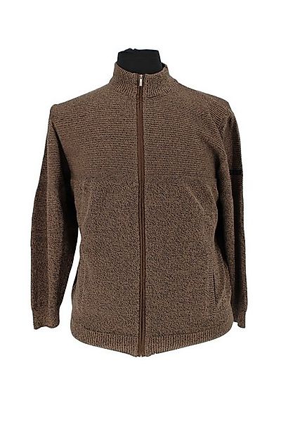 Mode Monte Carlo Strickjacke Strickjacke Zip Camel mit navy günstig online kaufen